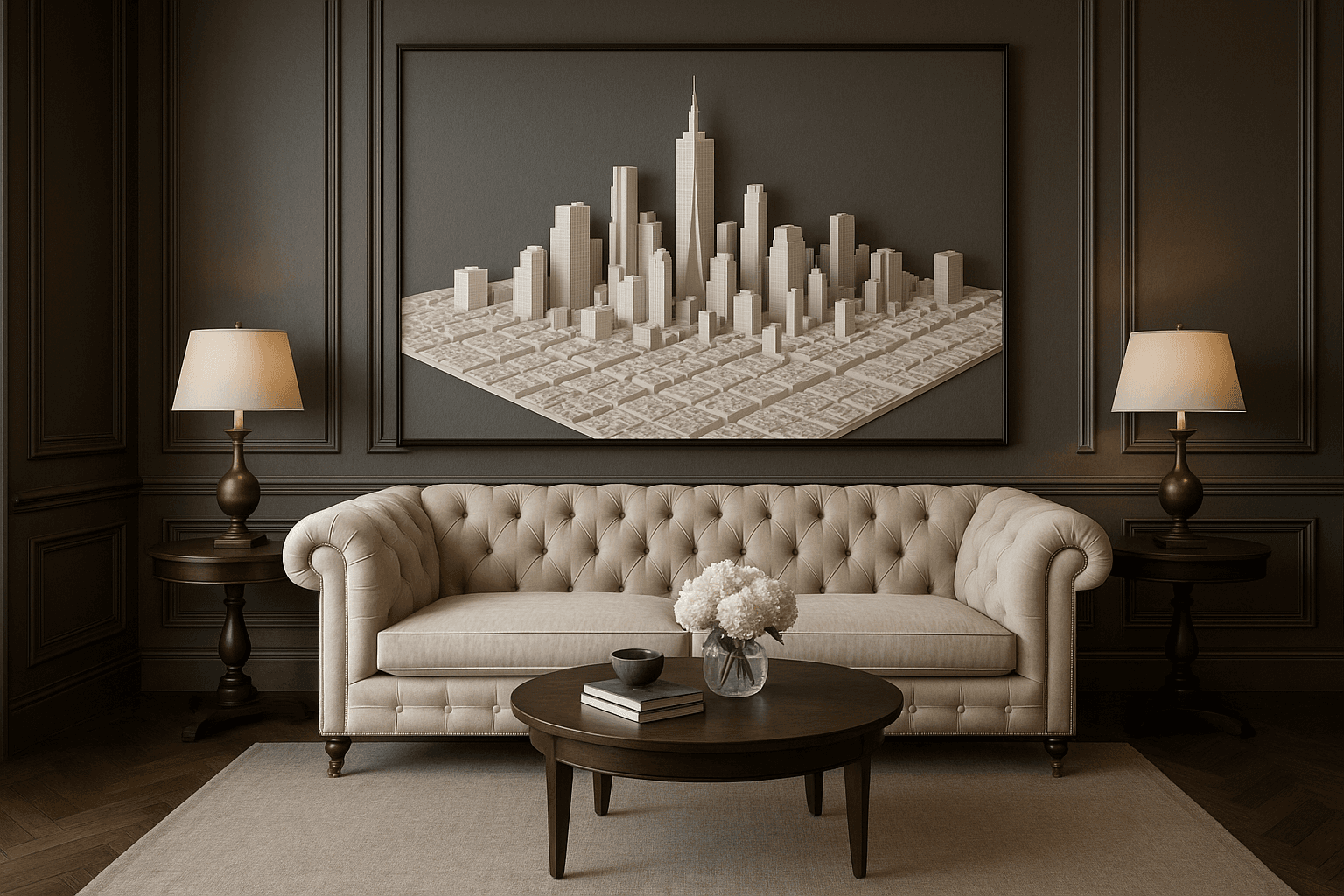 Minimalist 3D maps of meaningful places - emotional wall art